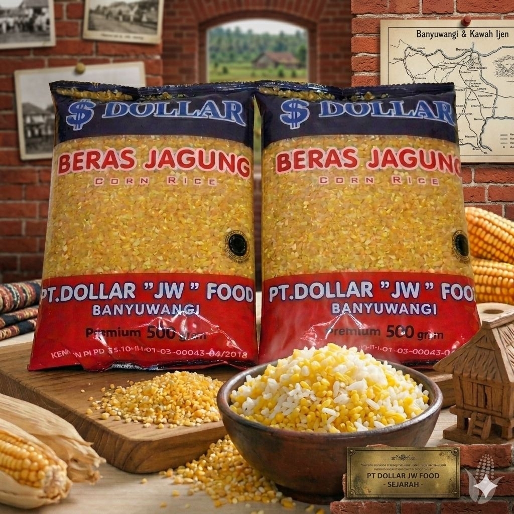 2 Kg (4 Pcs) Beras Jagung Dollar Termurah - Empat Bungkus Beras Jagung Dollar