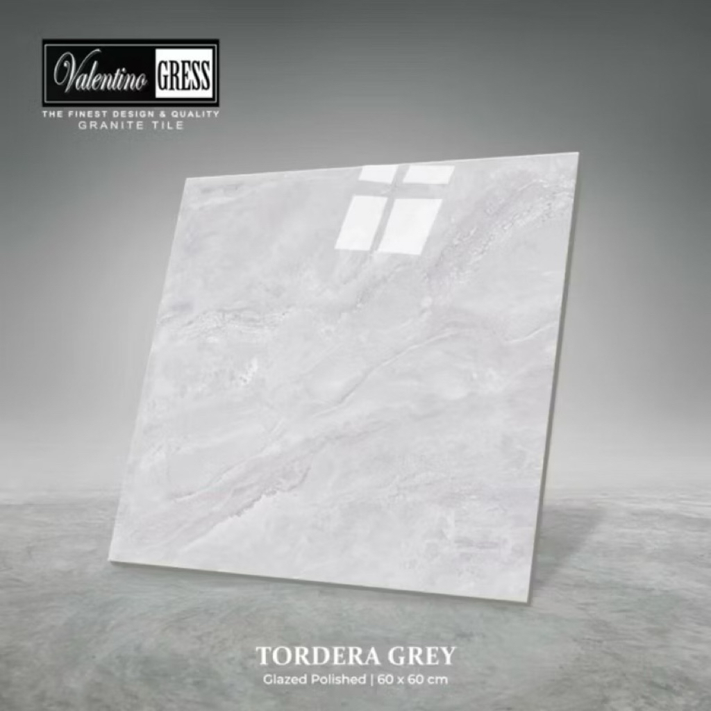 GRANIT 60X60 VALENTINO GRESS TORDERA GREY | GLAZED POLISHED