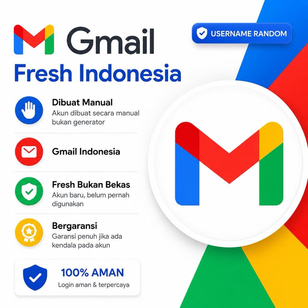 email gmail fresh indonesia bergaransi