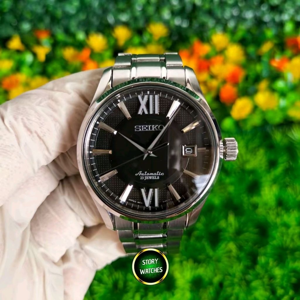 SEIKO Baby GS SARX003 JDM Exclusive Presage Black Mechanical Dress Watch Automatic Discontinued