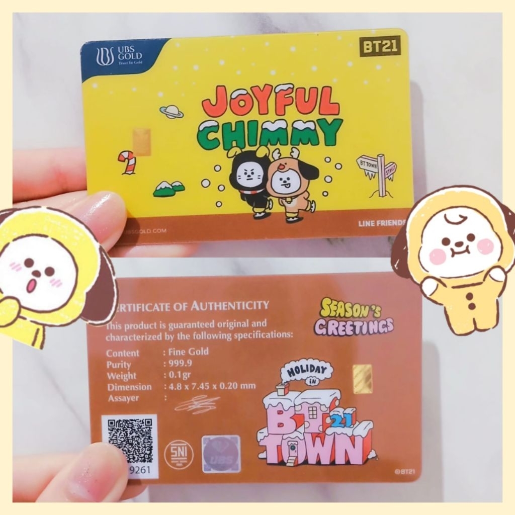 Logam mulia UBS Gold BT21 0.1 gram Chimmy