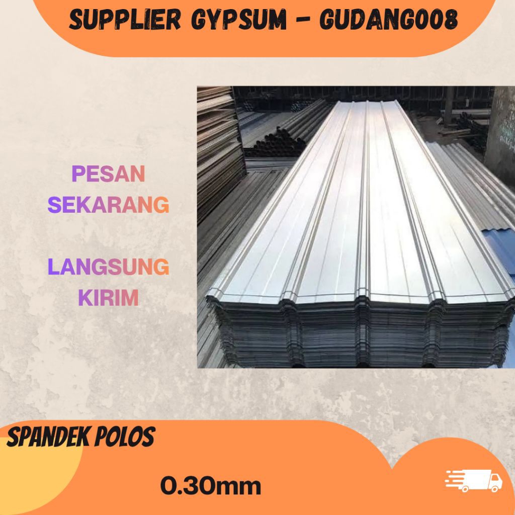 Spandek galvalume 0.30mm / atap spandek