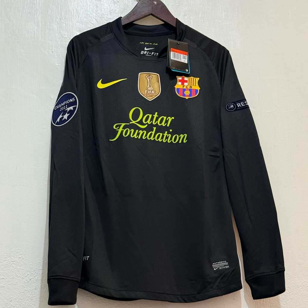 JERSEY BARCA 2011-2012 AWAY LONGSLEEVE PLAYER ISSUE - MESSI