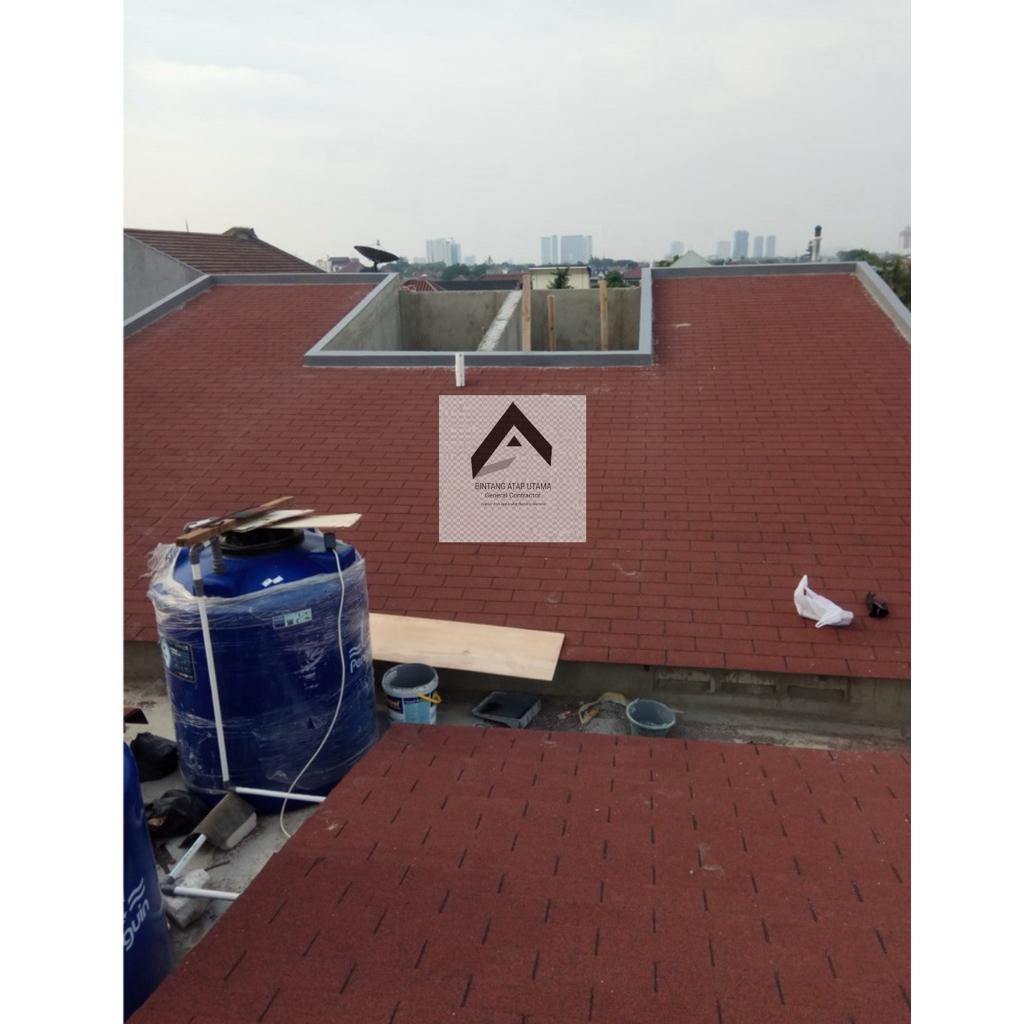 Genteng Bitumen Merah