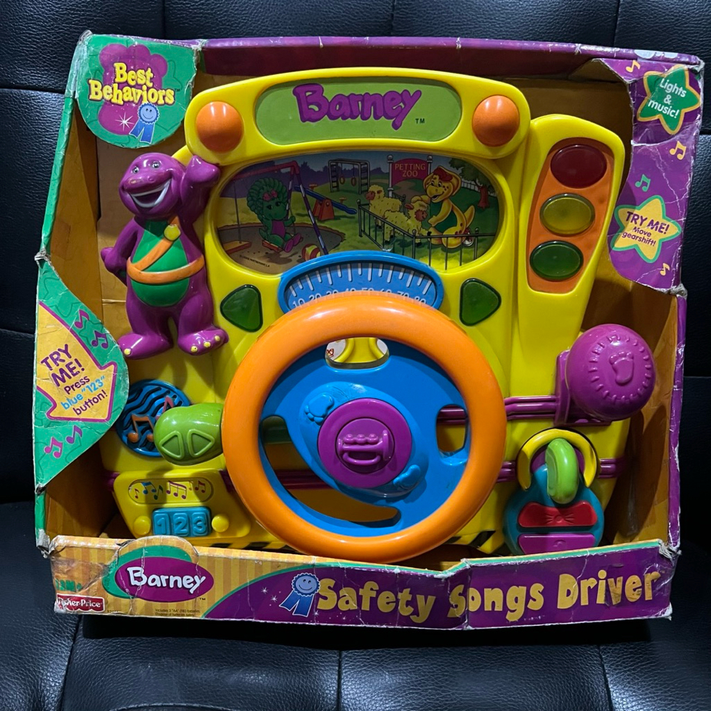 [ NEW ] FISHER PRICE Barney Safety Song Driver