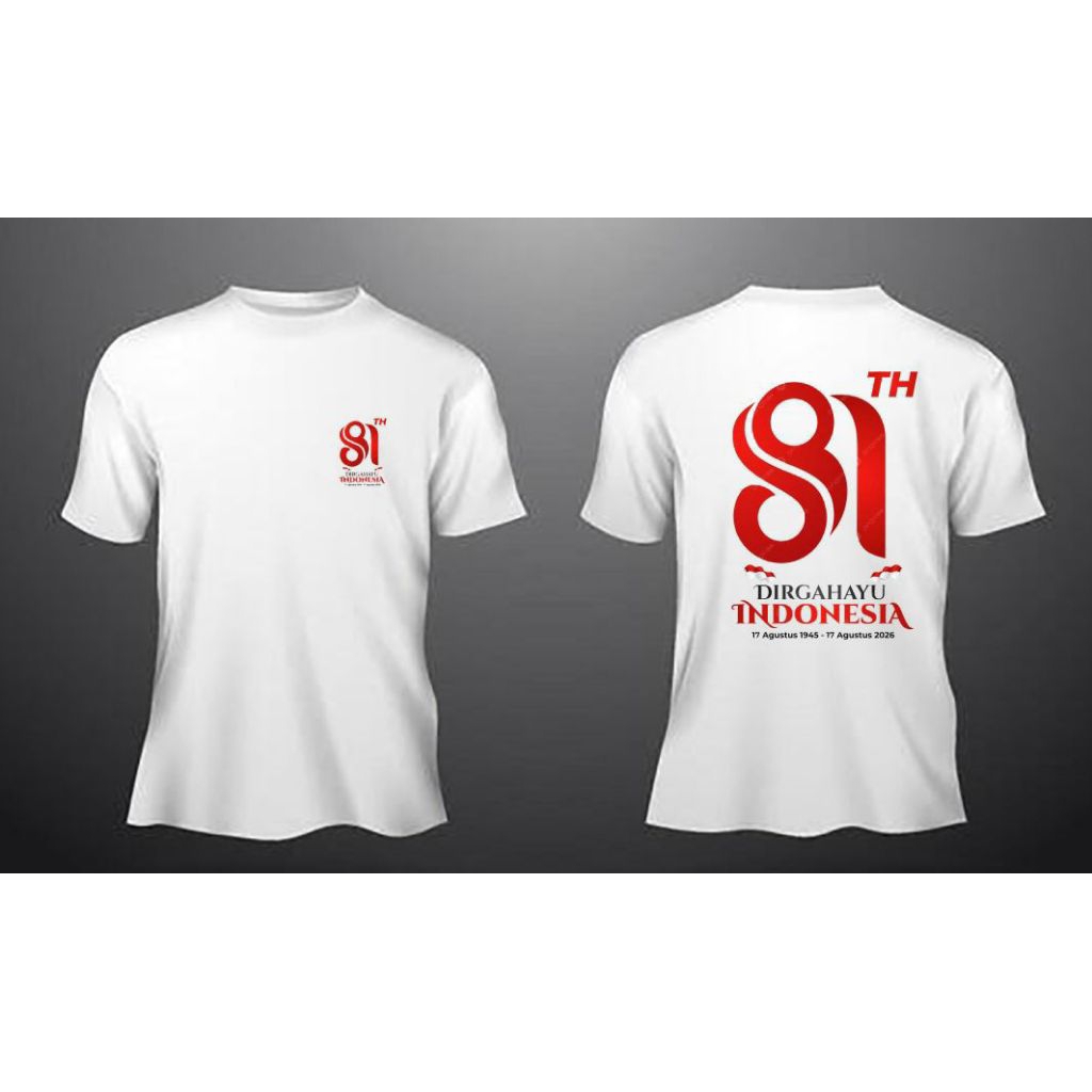 KAOS 17 AGUSTUS DIRGAHAYU INDONESIA MERAH PUTIH // KAOS 17 AGUSTUSAN 2026 // KAOS 17 AGUSTUS 81th