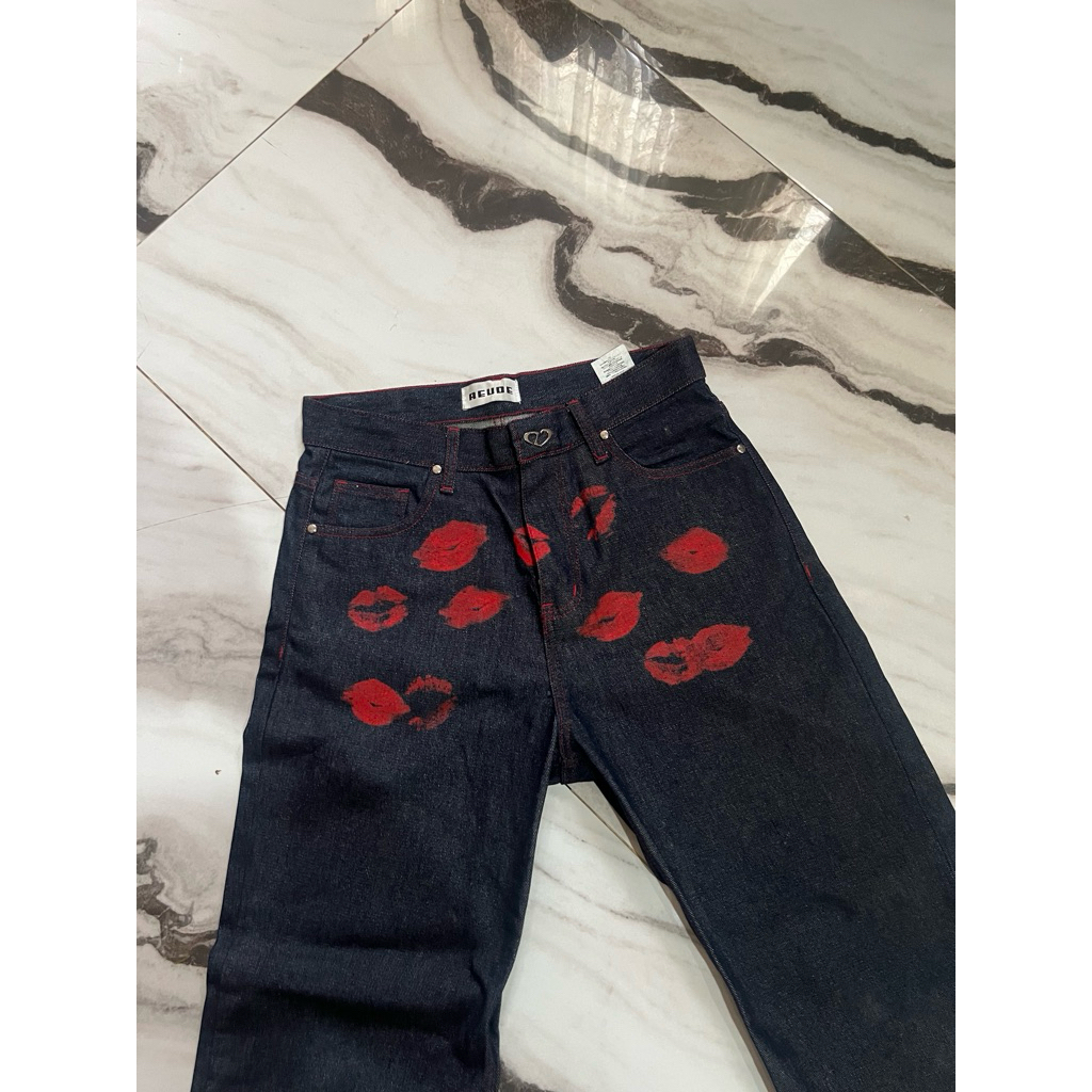 REUDE CELANA JEANS SEMI-FLARE KISS - PRIA SIZE 2