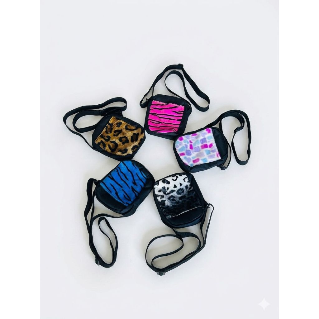 Sling Bag Pria Wanita Motif Leopard Selempang Pria Wanita Motif Leopard