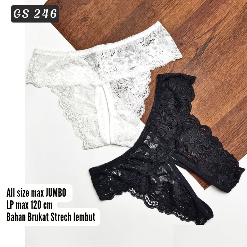 G string brukat transparan premium fit to jumbo GS 246