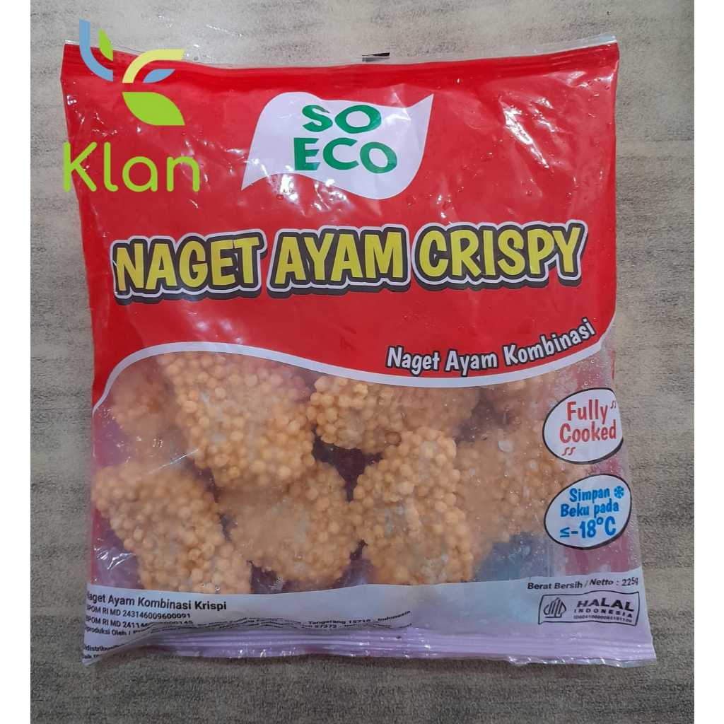 SO ECO NAGET AYAM CRISPY 225 GR/ NAGET BUBBLE/ NUGGET CRISPY