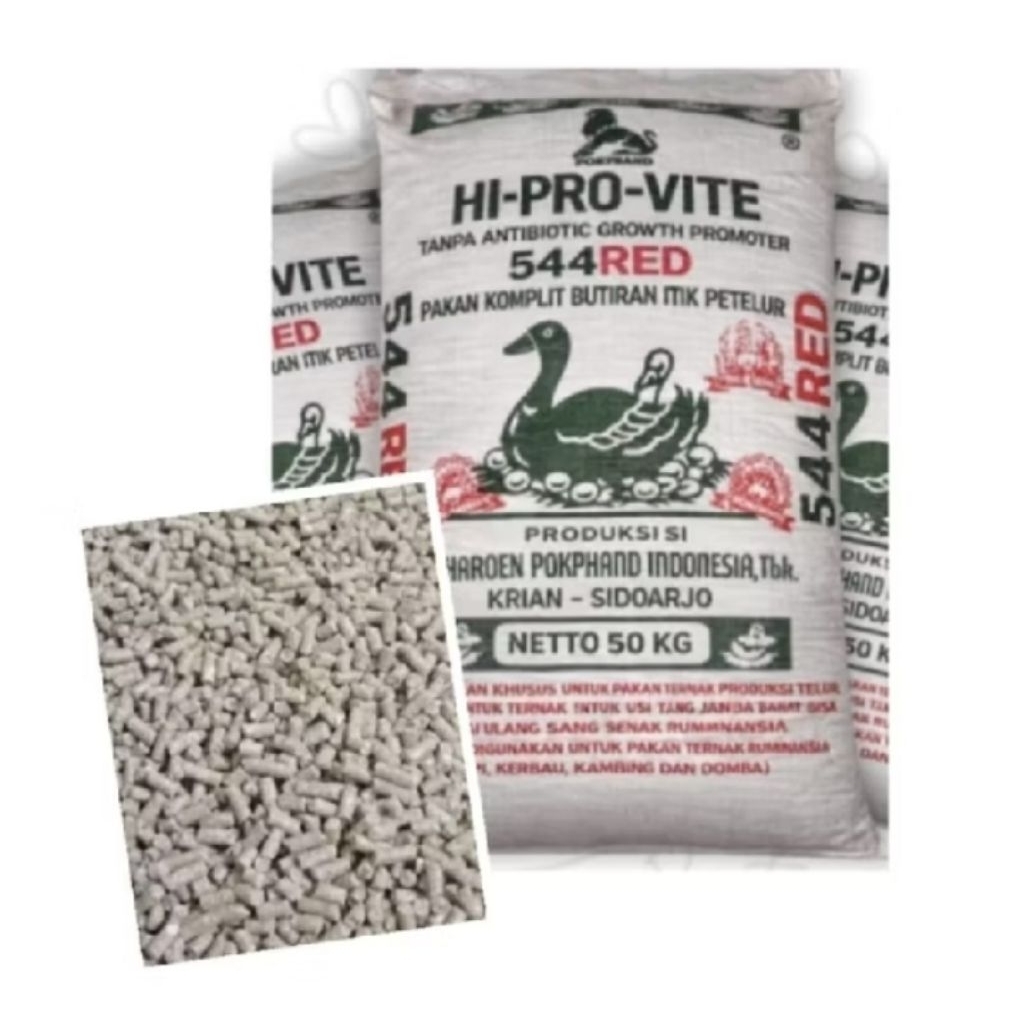 HI PRO VITE 544 RED PAKAN ITIK / BEBEK PETELUR KEMASAN 25 KG