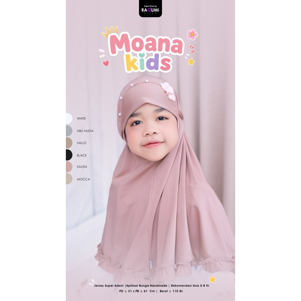 MOANA KIDS ORI BY RAQUMI HIJAB // HIJAB ANAK PREMIUM KIDS BY RAQUMI HIJAB // HIJAB KIDS // HIJAB INS