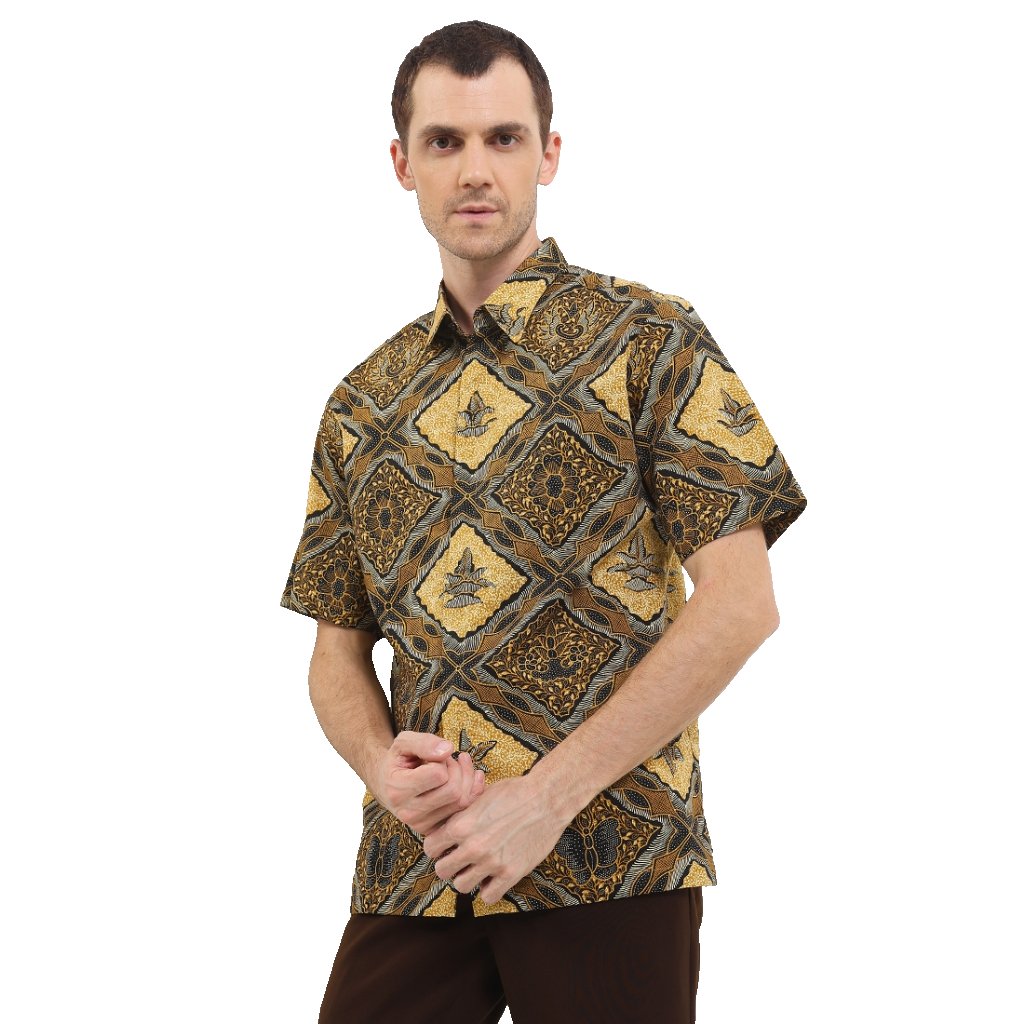 Arjuna Weda Hem Batik Pria Motif Sidomukti B