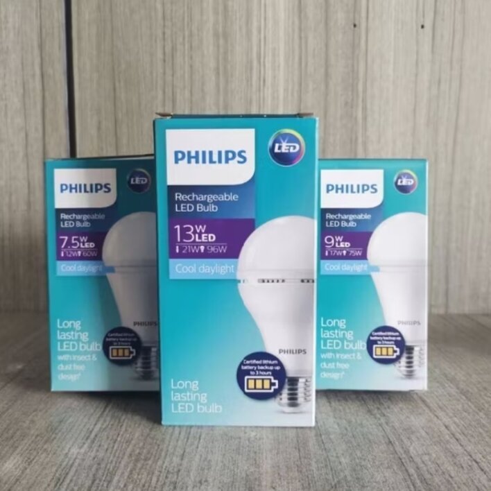 Philips Lampu LED Emergency Rechargeable 13w, 9w, 7w Lampu Emergency Philips ORIGINAL