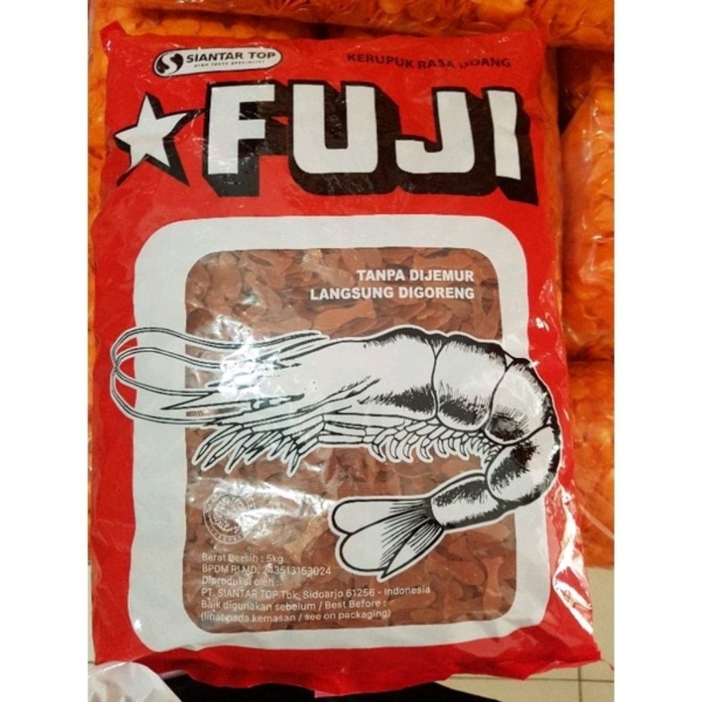 Kerupuk Ikan FUJI by SIANTAR TOP Repack 500gr / Krupuk FUJI Tanpa Jemur / FUJI