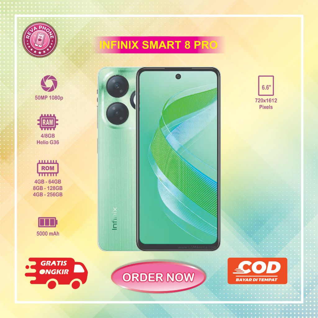 HP INFINIX SMART 8 PRO Normal second siap pakai