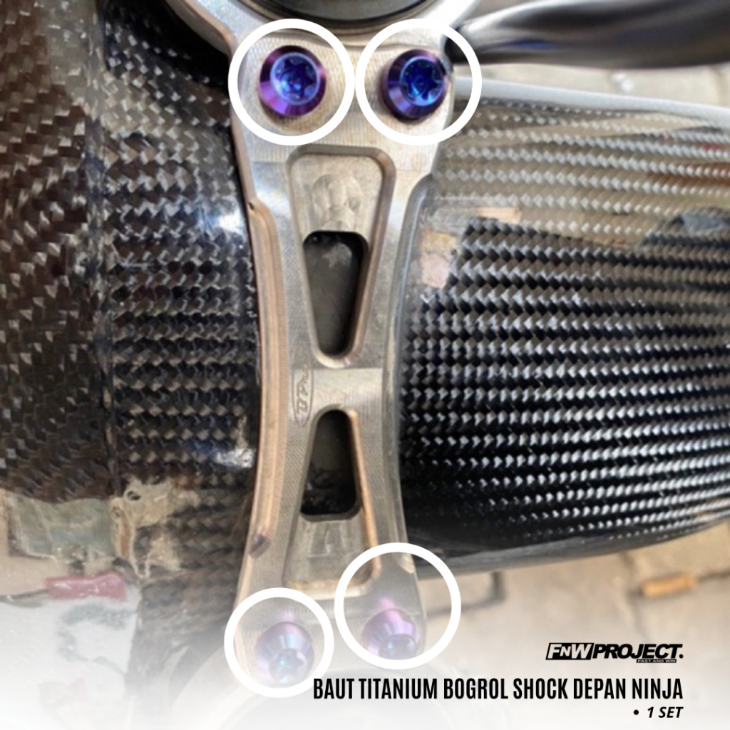 BAUT TITANIUM BOGROL SHOCK DEPAN NINJA