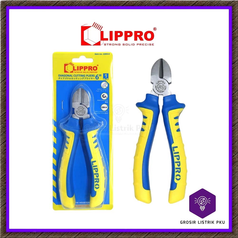 LIPPRO Tang Potong 6 Inch Tang Kupas Potong Lippro 6" Diagonal Cutting Pliers Original By LIPPRO