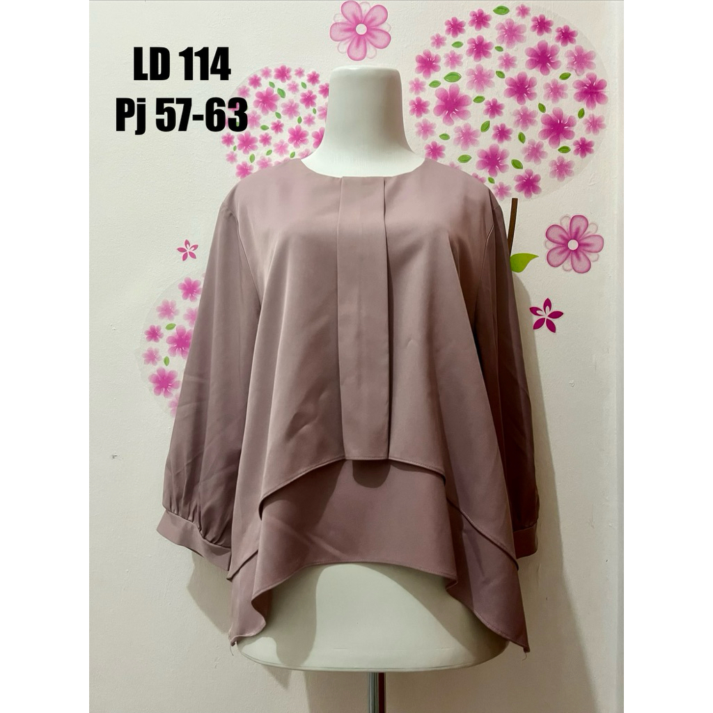 blouse jumbo lengan balon - florenstuff