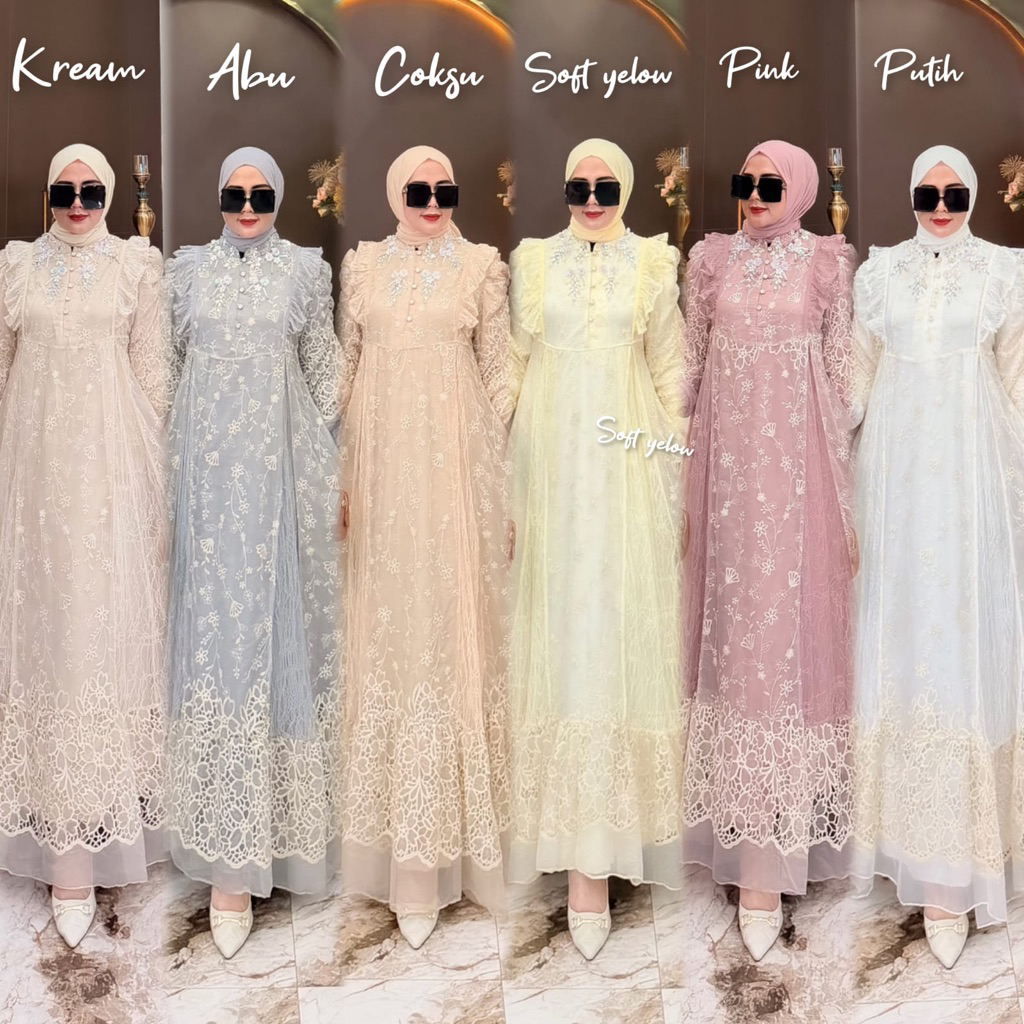 DRESS BY BILQIS ASAPUROH / nyimas / kamila DRESS SET PASMINA