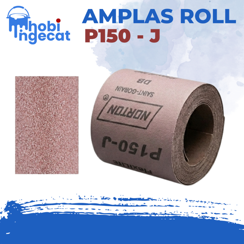 Amplas Tembok Norton P-150J Grid 150 - Amplas Roll 1 Meter
