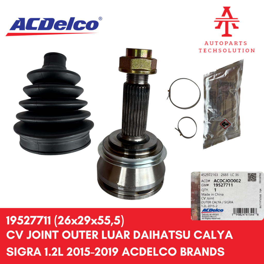 CV Joint Outer Luar Daihatsu Calya Sigra 1.2Cc 2015-2019 ACDelco Brands - 19527711
