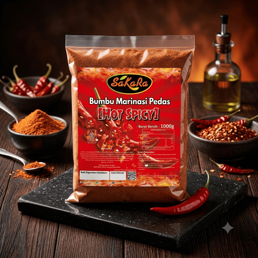 Marinasi Hot Spicy 1Kg / Marinasi Pedas / Marinasi Chicken