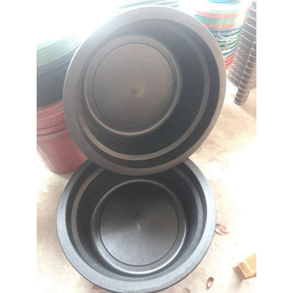 Bak air karet besar jumbo/bak karet bulat hitam
