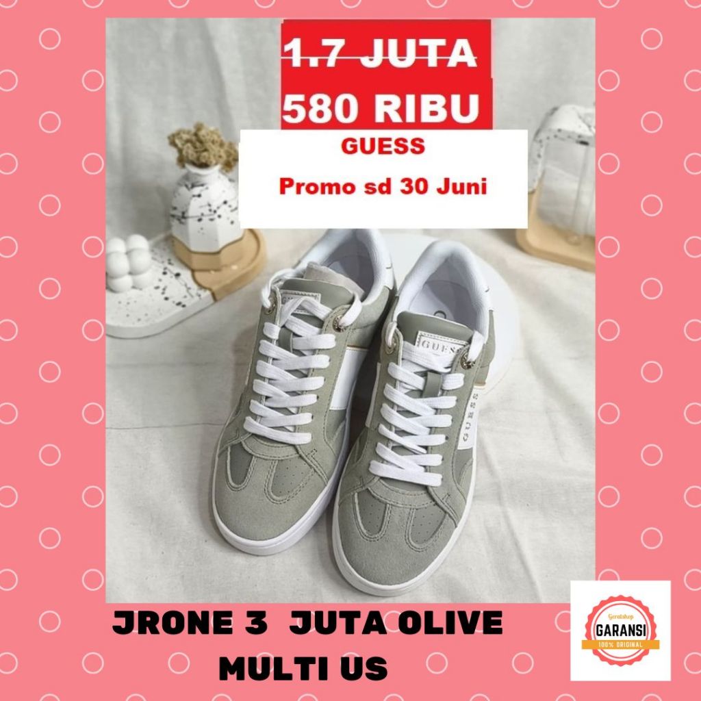 Sepatu sneakers wanita seri JRONE 3 Guess 100% original store