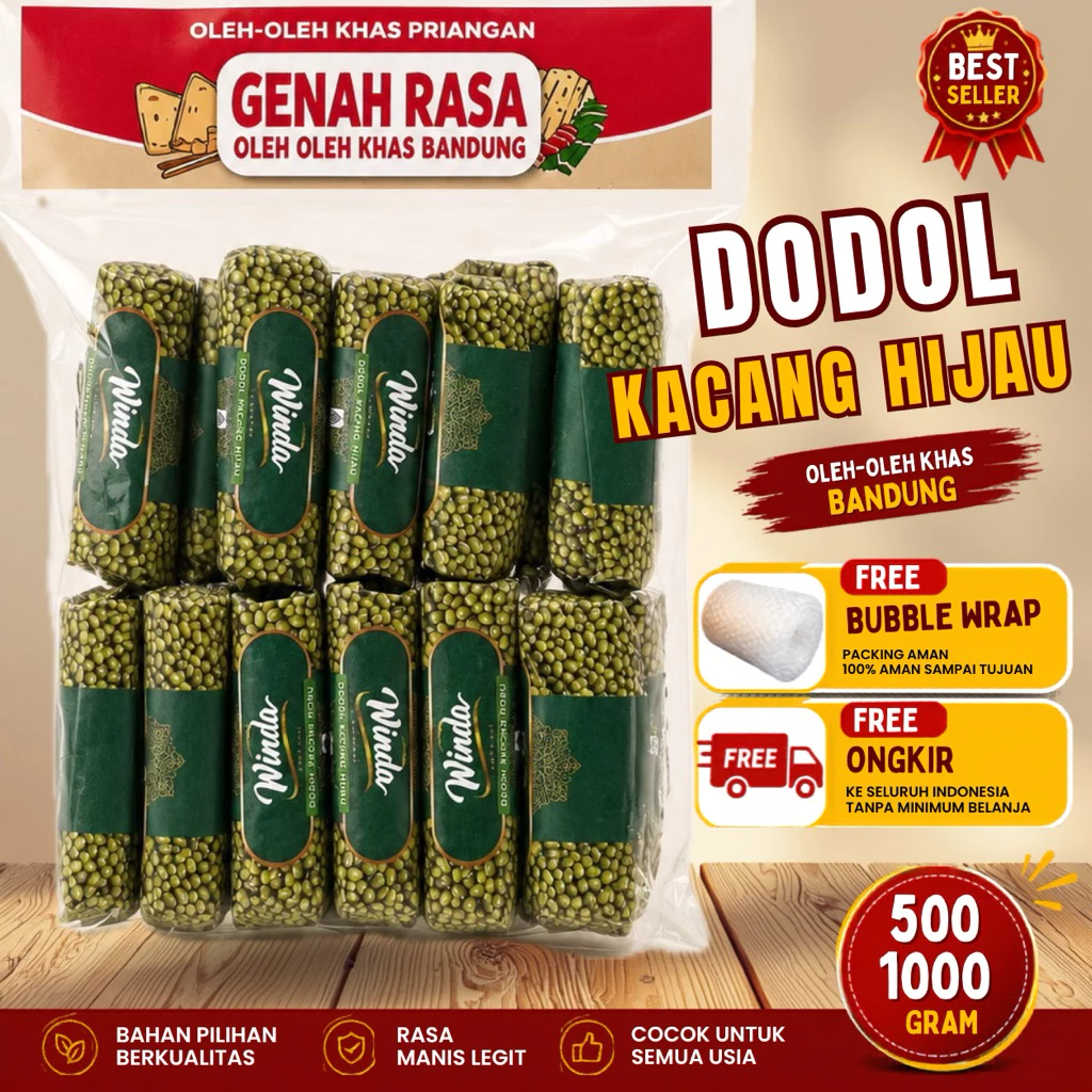 Dodol Garut Kacang Hijau 500 g & 1 kg