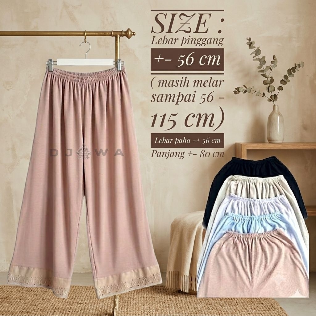 Daleman Celana Kulot Muslimah panjang /Androk panjang