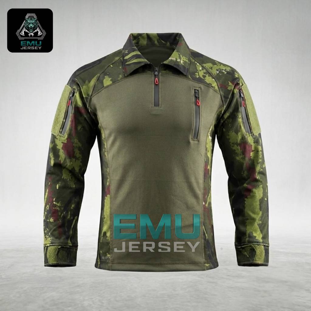Kaos BDU Scuba Habema Hijau Lengan Panjang
