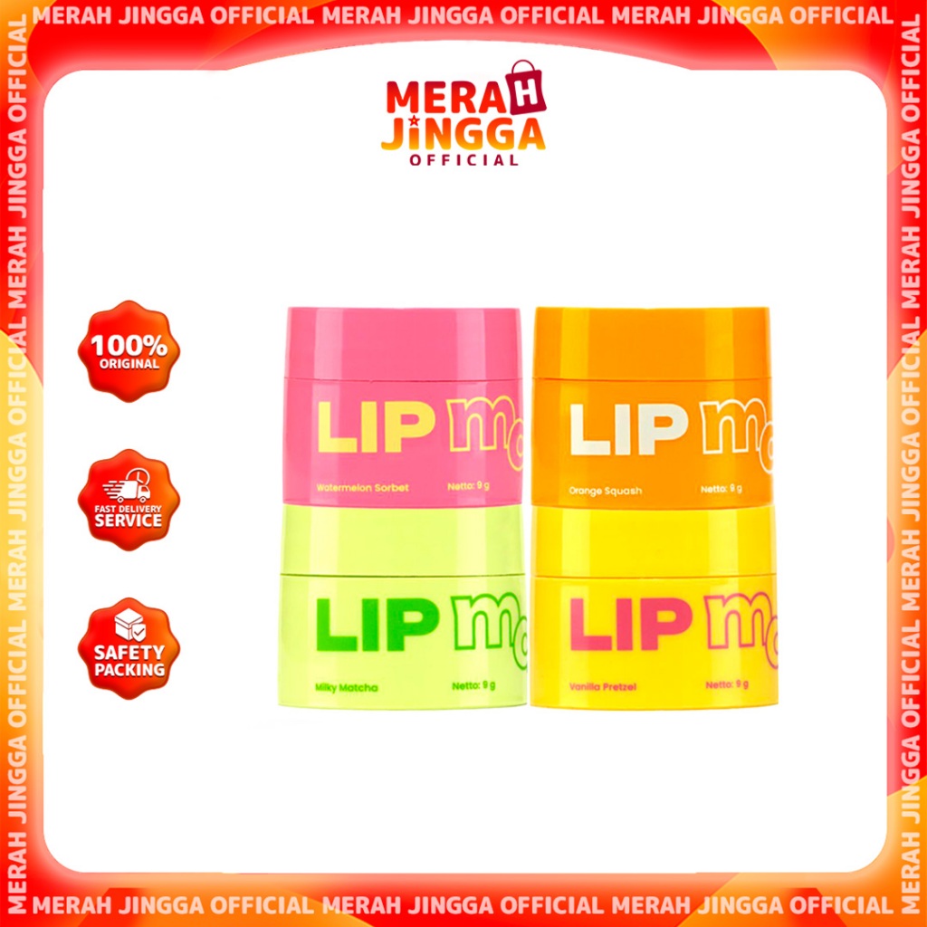 Emina Lip Mask 9gr - Perawatan Bibir - Masker Perawatan Bibir Lembab  | Merah Jingga Official