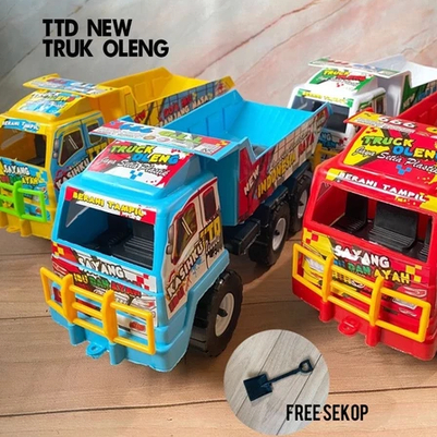 Mainan Truk Dump Pasir TTD 999 Plastik / Mainan Anak Truck Tronton Truk Oleng Pengangkut Pasir Dan S