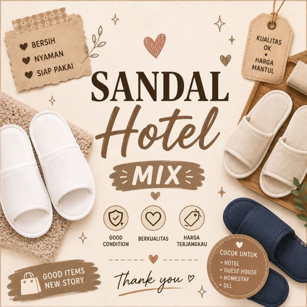 sandal hotel sandal hotel sandal slop sandal jepit hotel random