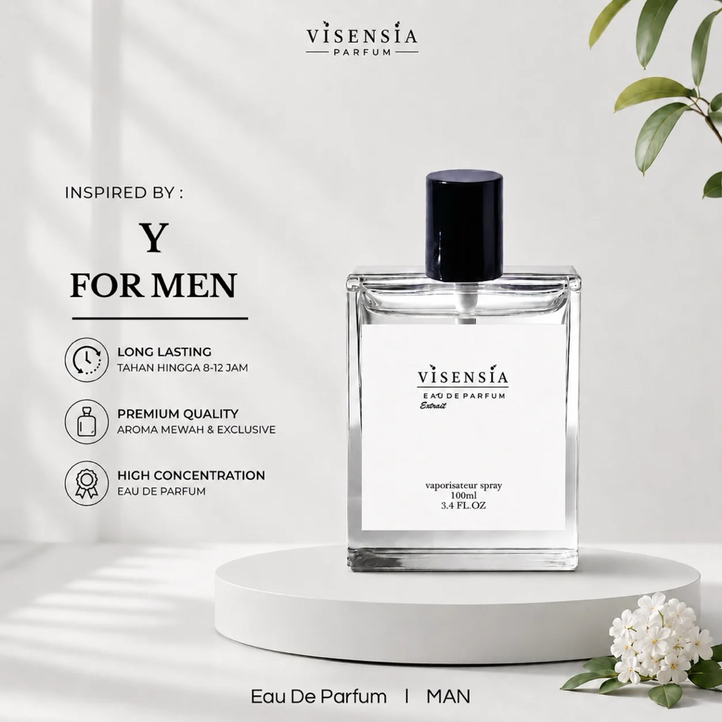 Visensia V143 > Y for Men – Parfum Pria Fresh Aromatic Elegan | Extrait de Parfum