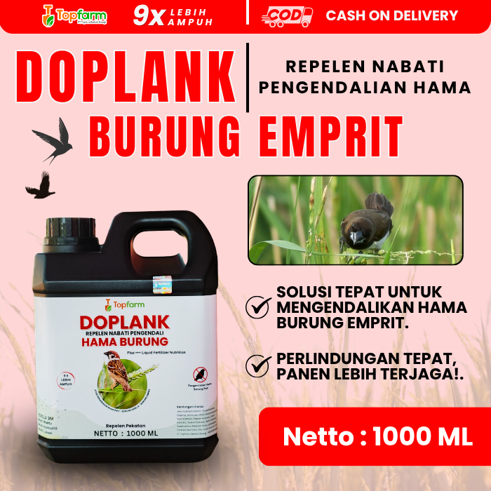 Obat Hama Burung Padi / Obat Hama Burung Emprit / Obat Hama Burung / Obat Pengusir Hama Burung / Oba