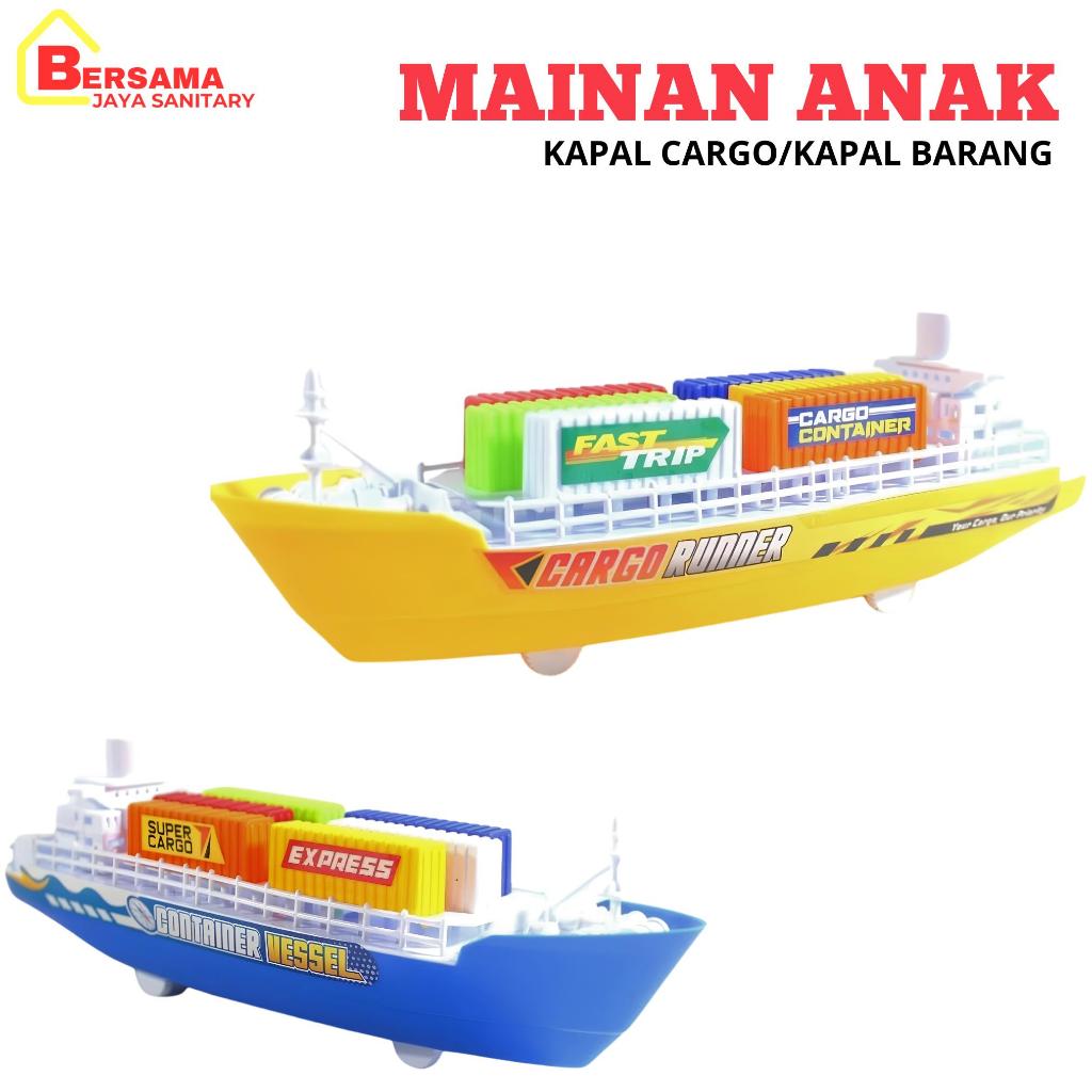 MAINAN CARGO CRUISER KU15 MAINAN KAPAL CARGO PULLBACK KAPAL BARANG / Kapal Barang / Mainan Kapal Lau