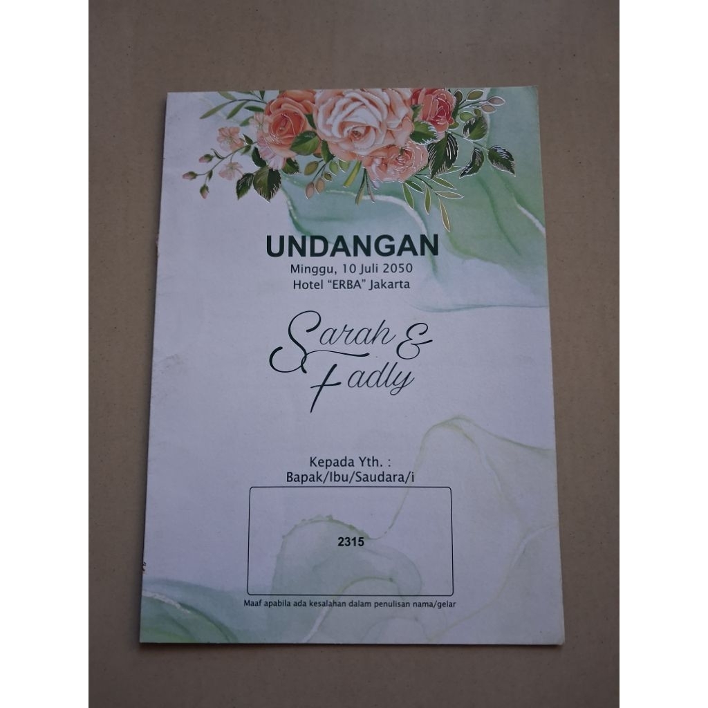 BLANKO ERBA 2315 KOSONGAN ECER & GROSIR TANPA PLASTIK OPP
