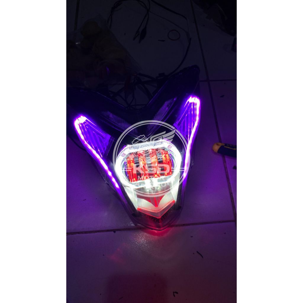 headlamp sonic projie/lampu depan new sonic150r custom Motorcycle