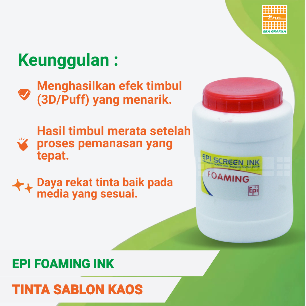 TINTA SABLON KAIN | TINTA SABLON KAOS | EPI FOAMING INK