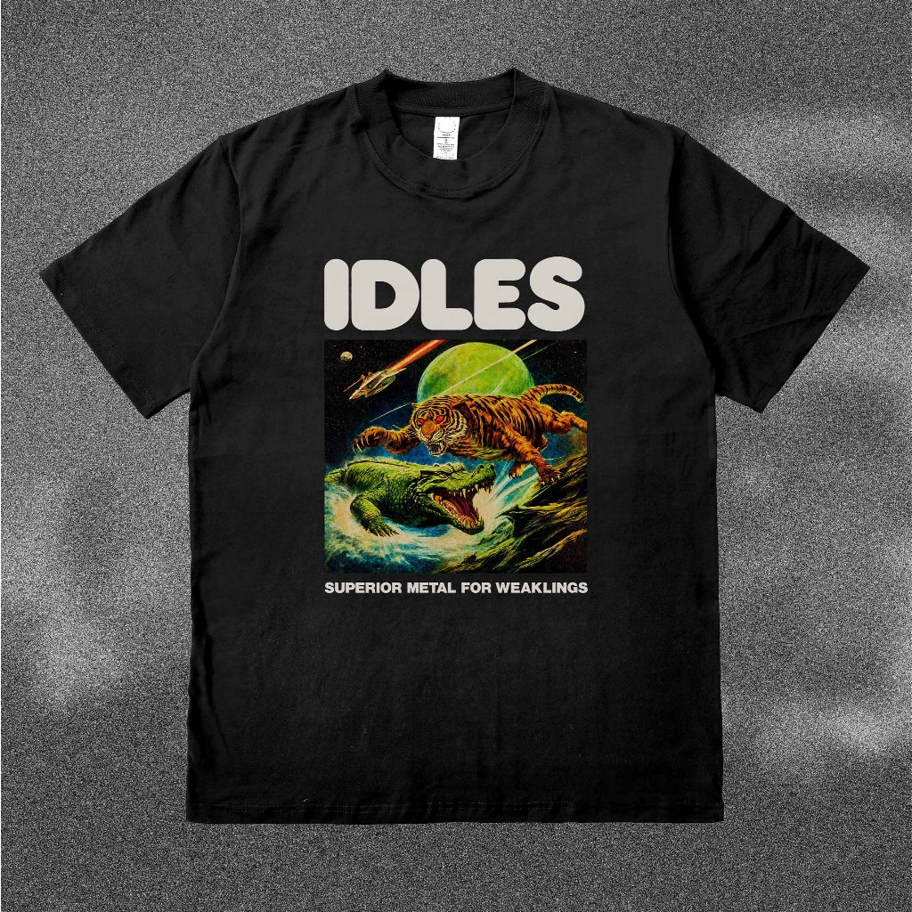 IDLES Heavyweight 16s - Kaos Band Merch heavy Cotton Combed Bootleg Fanmade DTF
