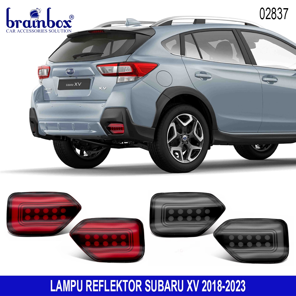 Lampu Reflektor Subaru XV 2018-2023 Merah Smoke Rear Bumper Light Lampu Belakang Refleksi