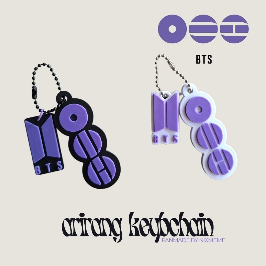 Keychain BTS Arirang Borahae | Gantungan Kunci BTS | Keychain BTS