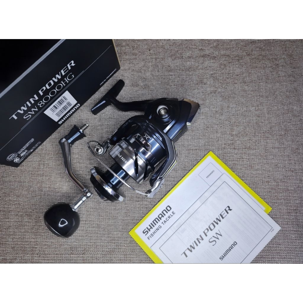 Reel Shimano Twin Power SW 8000HG Like new Fullset box
