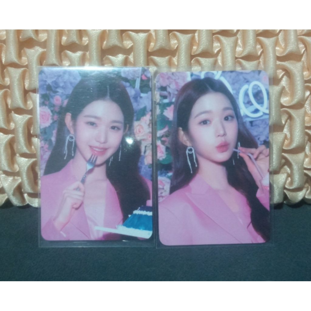Official PC Photocard IVE The Prom Queens Wonyoung Wony Pout Noot Noot Pink Straw Sedotan Fork Garpu