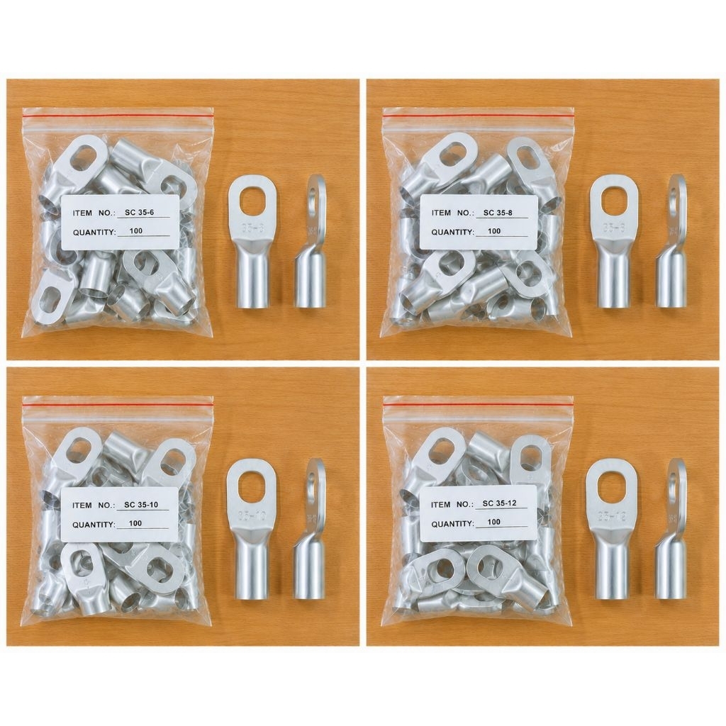 Cable Lug Skun Kabel 35mm Sc 35-6 /  Sc 35-8 / Sc 35-10 / Sc 35-12 (100 pcs )Tembaga