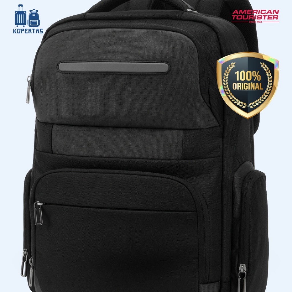 Samsonite Charde Tas Ransel Hitam - Pria Wanita