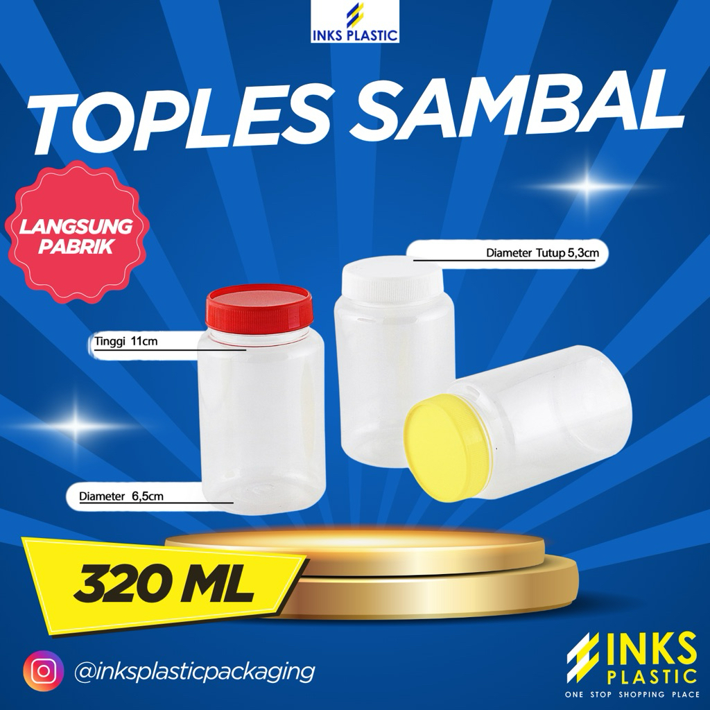 TOPLES BULAT 320ML TOPLES SAMBAL 320 ML (50 PCS)