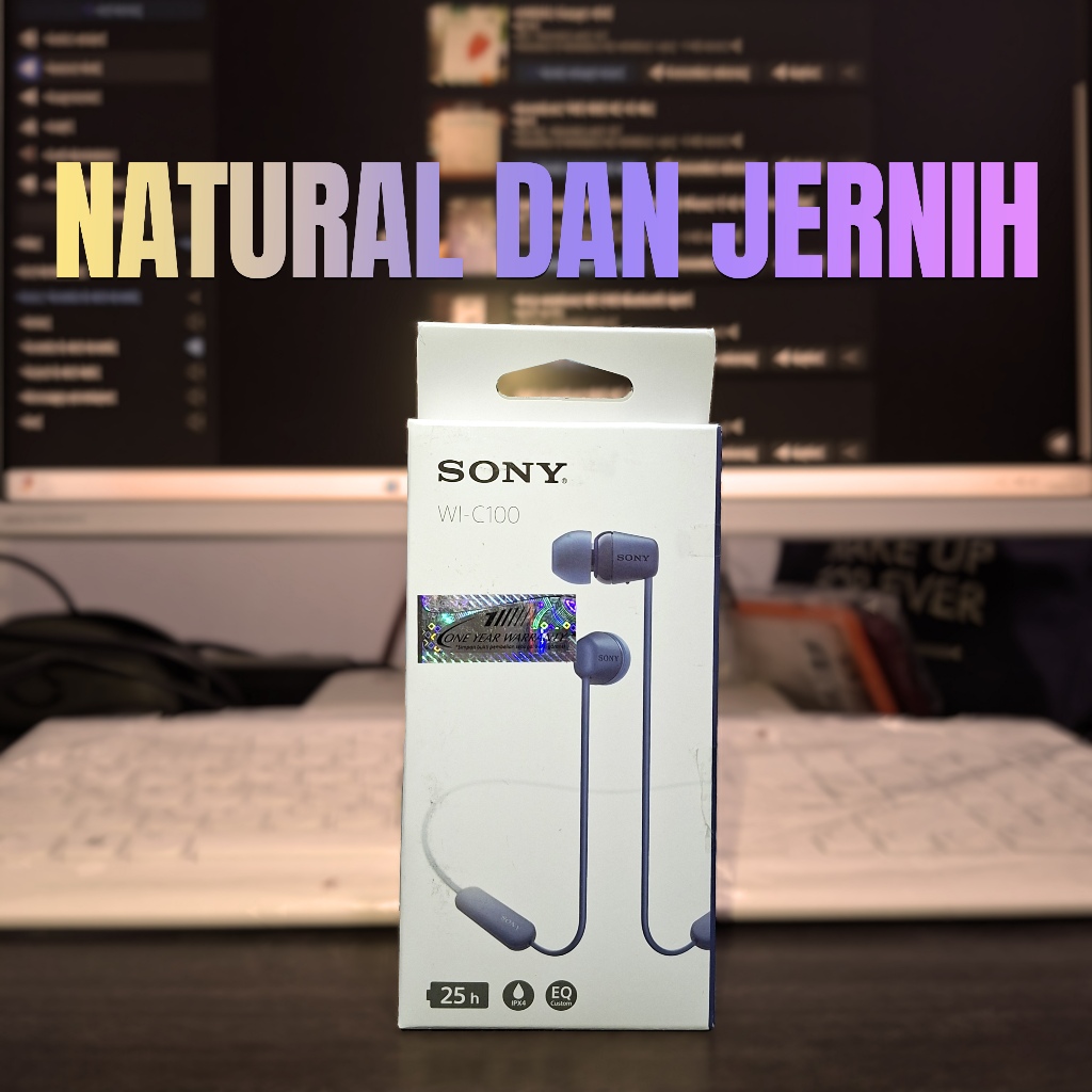 Sony WI-C100 / WI C100 / WIC100 Wireless Sport Earphone Neckband
